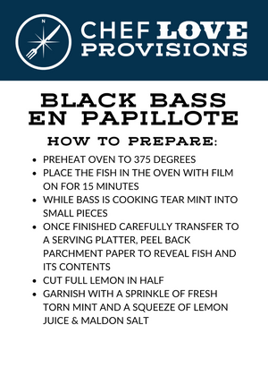 Black Bass En Papillote