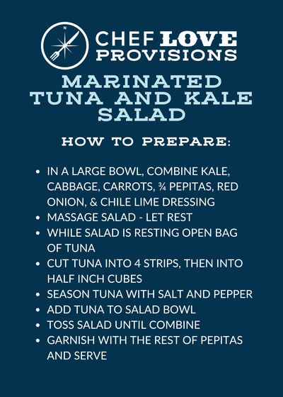 Marinated Tuna & Kale Salad