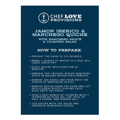 Jamon Iberico & Manchego Quiche